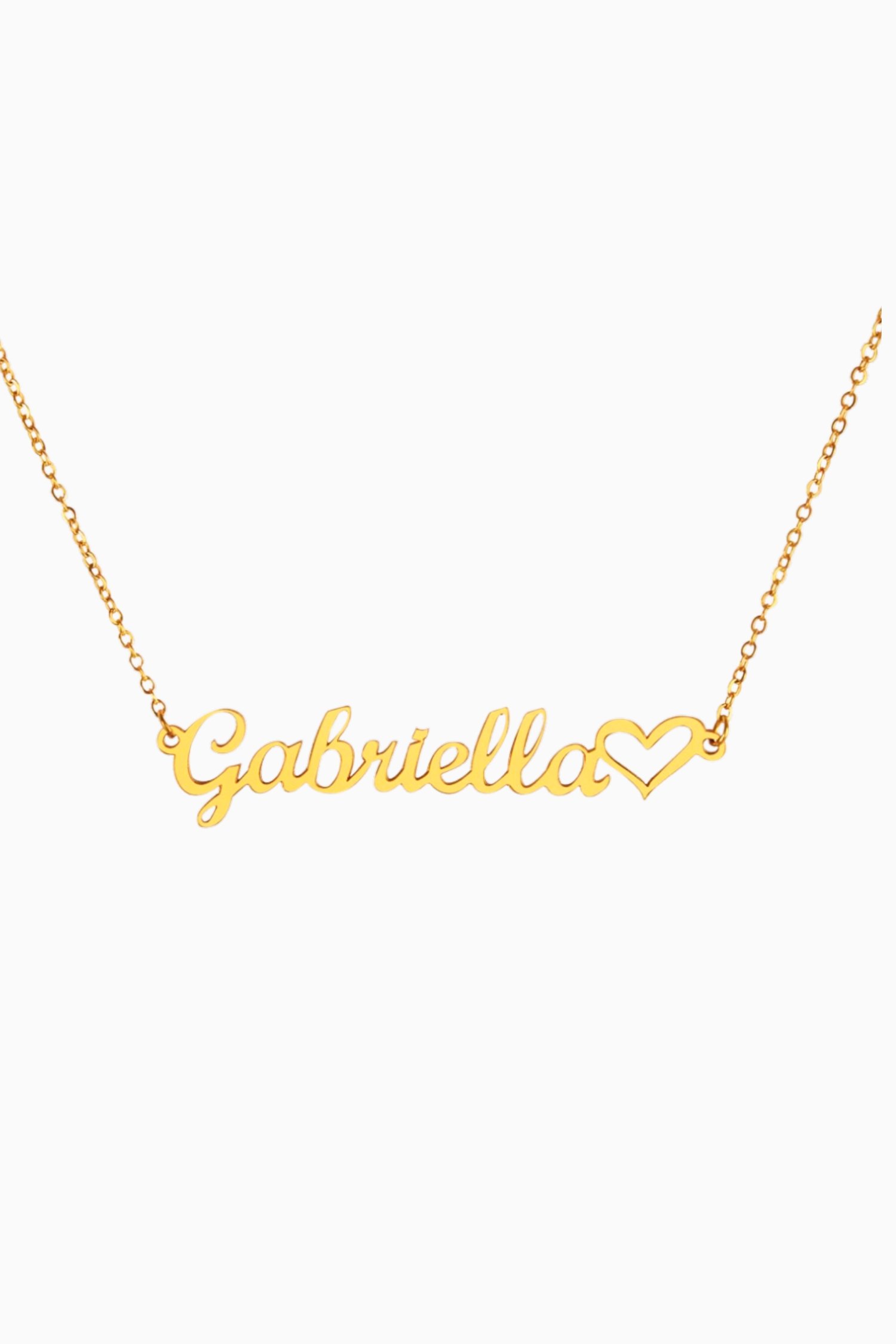 Personalized Name Heart Necklace