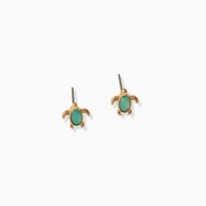 Turtle Gem Earrings